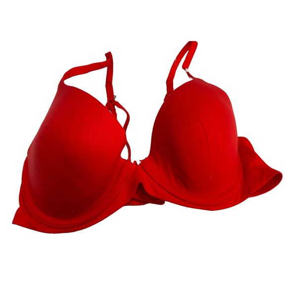 NWT Aerie Women's Red Real Sunnie Full Coverage Underwire T-Shirt Bra Size 32C - Picture 1 of 6